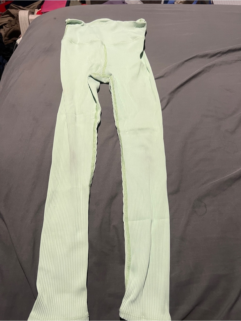 Caron 38 mint ribbed leggings